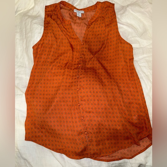 Orange Sleeveless Women's Top - Small - Carolina Belle - Picture 1 of 3